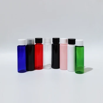 100tk 30ML Plastikust keeratav Kork Pudelid ihupiim Vedelik Korduvtäidetavaid Pesuaine 1oz PET Reisi Meik Mahutid Kosmeetika