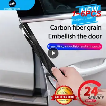 1~6TK 5/ Auto 3D Carbon Fiber Kleebised Ukse Läve, Anti-samm-Protector Pagasiruumi Kaitseraua Küljel Peegel Anti Scratch Auto