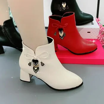 2023 kõrge kontsaga saapad, naiste kevad ja sügis ühtse saapad uued naiste kingad zip valge veekindel Taiwan kõrge kontsaga kingad