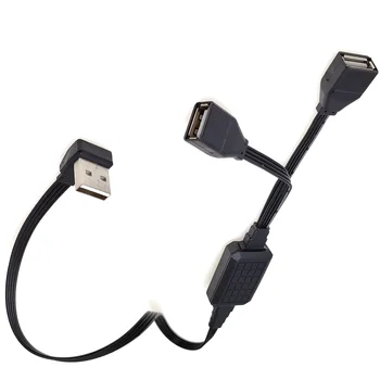 20CM-110CM Dual andmeid USB 2.0 1 mees-ja 2 naissoost, toiteplokk ja turustaja, laadimine USB juhe, pikendusjuhe