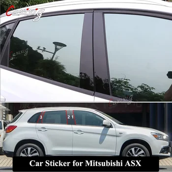 6tk/Set Auto Akna Center Samba Post Kleebised Auto Väline Dekoratsioon Sisekujundus Filme Mitsubishi ASX Anti-Scratch AUTO Stiil