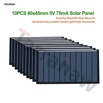 80x45mm Polükristallilised Räni Mini Solar Panel DIY Solar Panels Juhatuse Polükristallilised Laadida 18650 akut Tarvikud