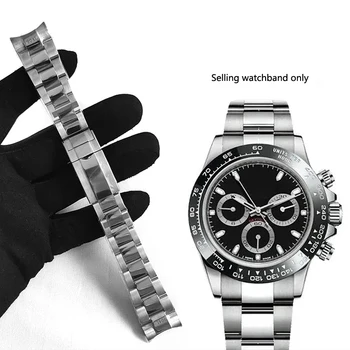 904L Solid Roostevabast Terasest Vaata Rihma Rolex DAYTONA GMT SUBMARINER Vaadata Tarvikud Metallist Watchband 20MM