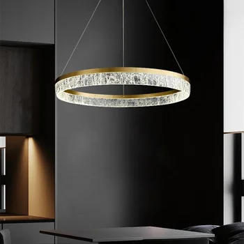 Alumiiniumist Lae Lamp Golden Ring Pinnale Paigaldatud Valgus Põhjamaade Postmodernistlik Luksus elutuba, Magamistuba Isiksuse LED 6W