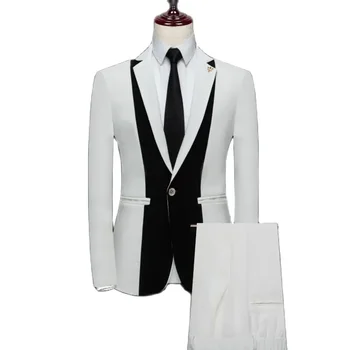Boutique (ülikond + Püksid) Härrasmees Fashion Business Värvi Sobitamise Noorte ja keskealiste Briti Kleit Ametlik Elastne Ülikond