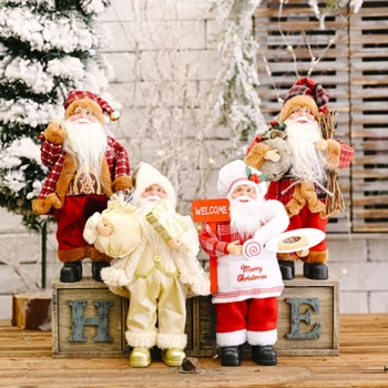 Jõulud Jõuluvana Nukk Ornament Kodu Kaunistamiseks lapsed Kinke Häid Jõule Teenetemärgid