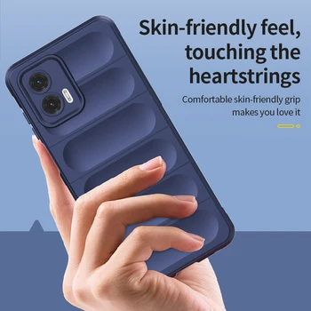 Motorola Moto G73 5G Katab Naha-Friendy Silikoon Luksus TPÜ Põrutuskindel Kaitsva Telefoni tagakaas Moto G73 Juhul