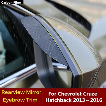 Näiteks Chevrolet Cruze Luukpära 2013 2014 2015 2016 Auto Süsinikkiust Pool View Peegel Visiir Kinni Katta Sisekujundus Kilp Kulmu Vihma