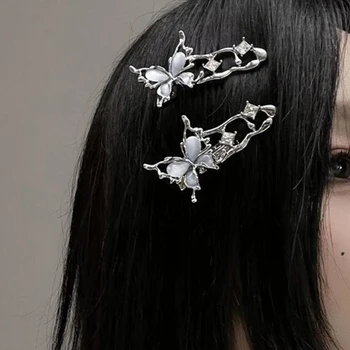 Opaal Juuksed Duckbill Klambrid Liblikas Naiste Elegants Fashion Hair Pins 2024 Uusi Tarvikud Tüdrukud