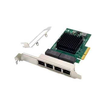 PCI-E X4 Serveri Võrgu Kaart BCM5719 4-Port RJ45 Gigabit Ethernet Server Adapter PCI-E Võrgu Kaart