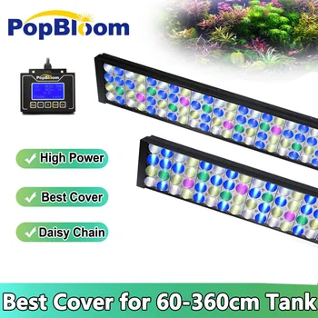 PopBloom-WRGB Akvaariumi LED Valgus, Kala Tank Valguse -, Magevee-Lamp, Akvaariumid Decor, Istutatud Tuled, Programmeeritav, 60 cm-250cm