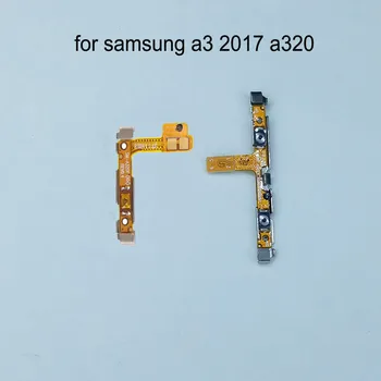 Samsung Galaxy A3 2017 A320 A320F Originaal Telefoni Korpus Võimu Volume Nupp on Off-Klahvi Flex Kaabel